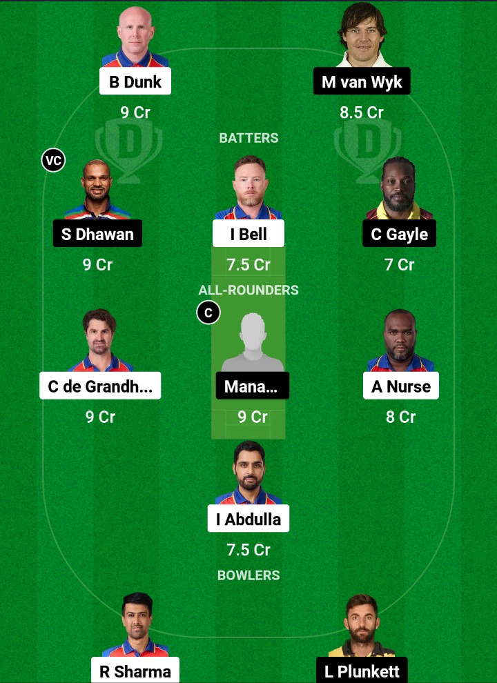 IMG 20241007 135211 IC vs GJG Dream11 Prediction Fantasy Cricket Tips Dream11 Team Legends League T20
