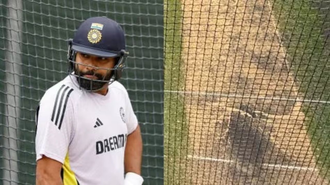 India Captain Rohit Sharma MCG Training Pitch