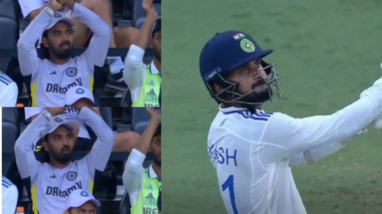 KL Rahul Reaction To Akash Deep Six