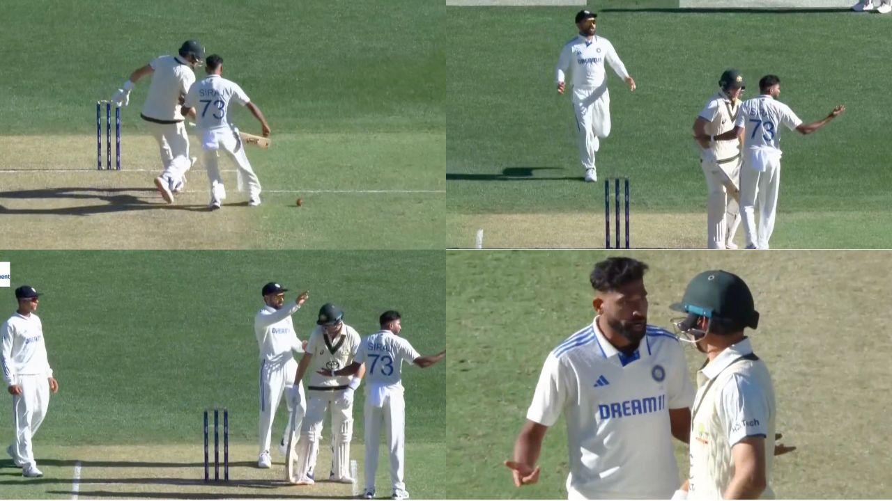 Mohammed Siraj Marnus Labuschagne Fight Virat Kohli Reacts