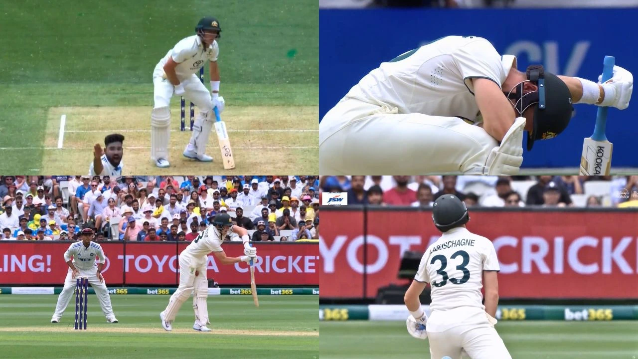Watch: Double nutcracker! Mohammed Sirajs brutal deliveries leave Marnus Labuschagne in pain