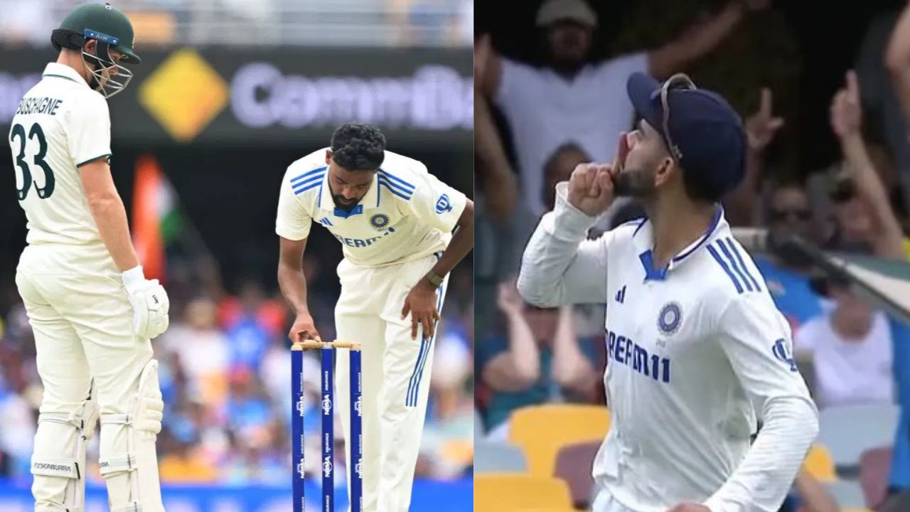 Mohammed Siraj Dismisses Marnus Labuschagne And Virat Kohli Celebrates