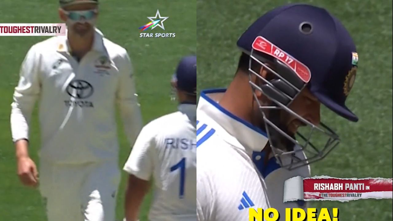 Nathan Lyon Rishabh Pant 1