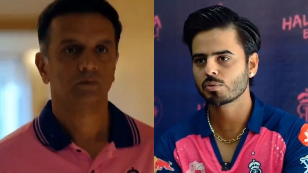 Nitish Rana And Rahul Dravid