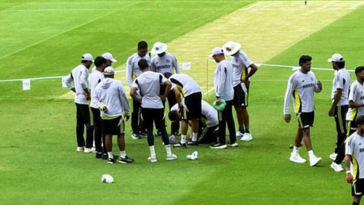 Watch: Scary moment for India! Gautam Gambhir’s support staff member struck hard on head in Brisbane