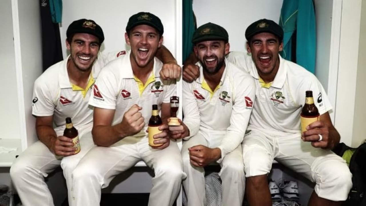 Pat Cummins Josh Hazlewood Mitchell Starc And Nathan Lyon