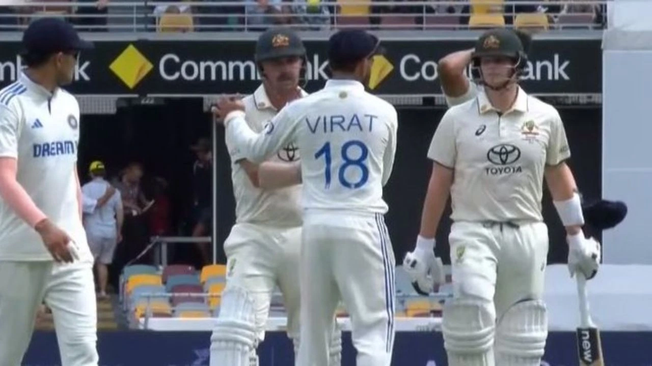 Watch: Virat Kohli appreciates Travis Head for his century as India struggle in Brisbane