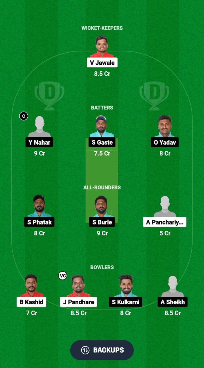 SSX vs SCA Dream11 Prediction Fantasy Cricket Tips Dream11 Team Ecole Pune T20 Cup