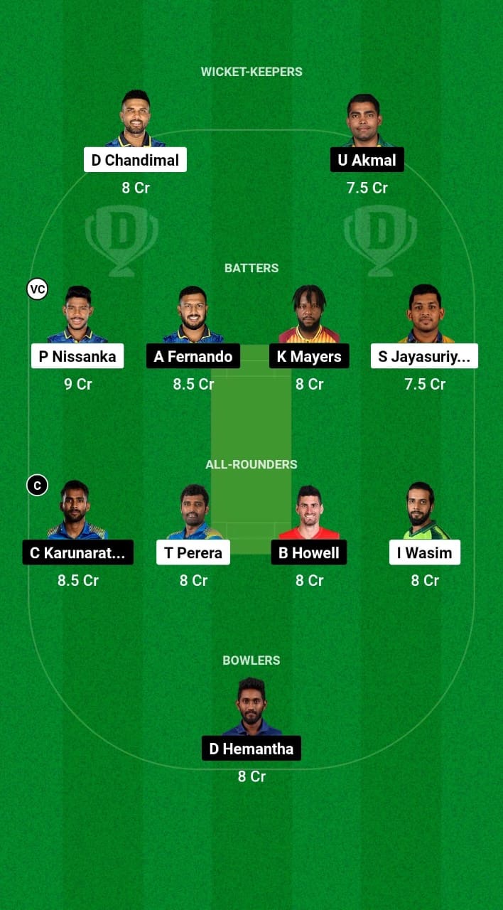 KB vs NEK Dream11 Prediction Fantasy Cricket Tips Dream11 Team Lanka T10 Super League