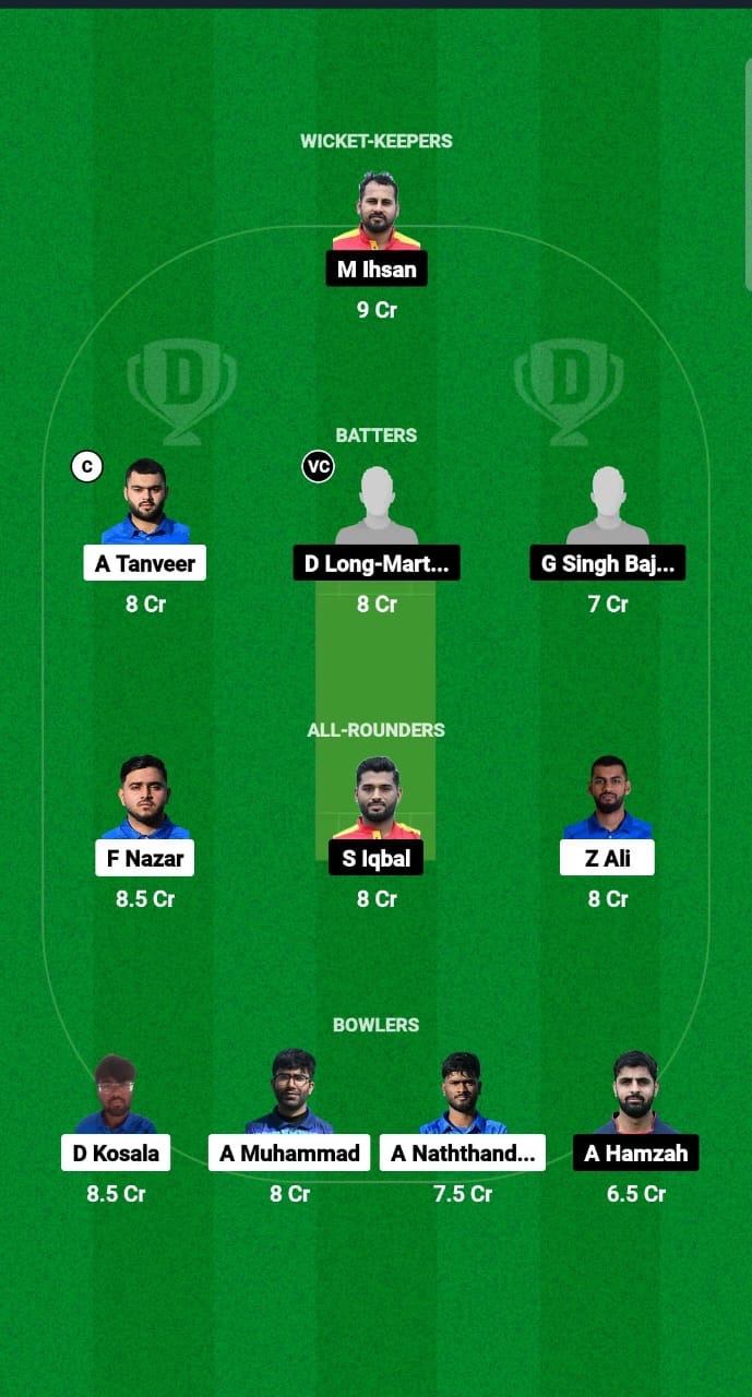 ITA vs SPA Dream11 Prediction Fantasy Cricket Tips Dream11 Team ECI T10 Spain