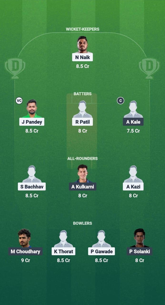 RJ vs ENT Dream11 Prediction Fantasy Cricket Tips Dream11 Team Maharashtra T20 Premier League