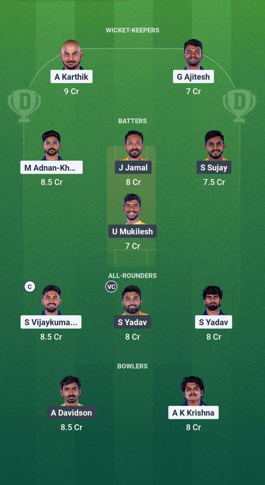 063bcecd 9a75 4cd1 B898 70e22518d5ab NRK vs TGC Dream11 Prediction Fantasy Cricket Tips Dream11 Team TNPL T20