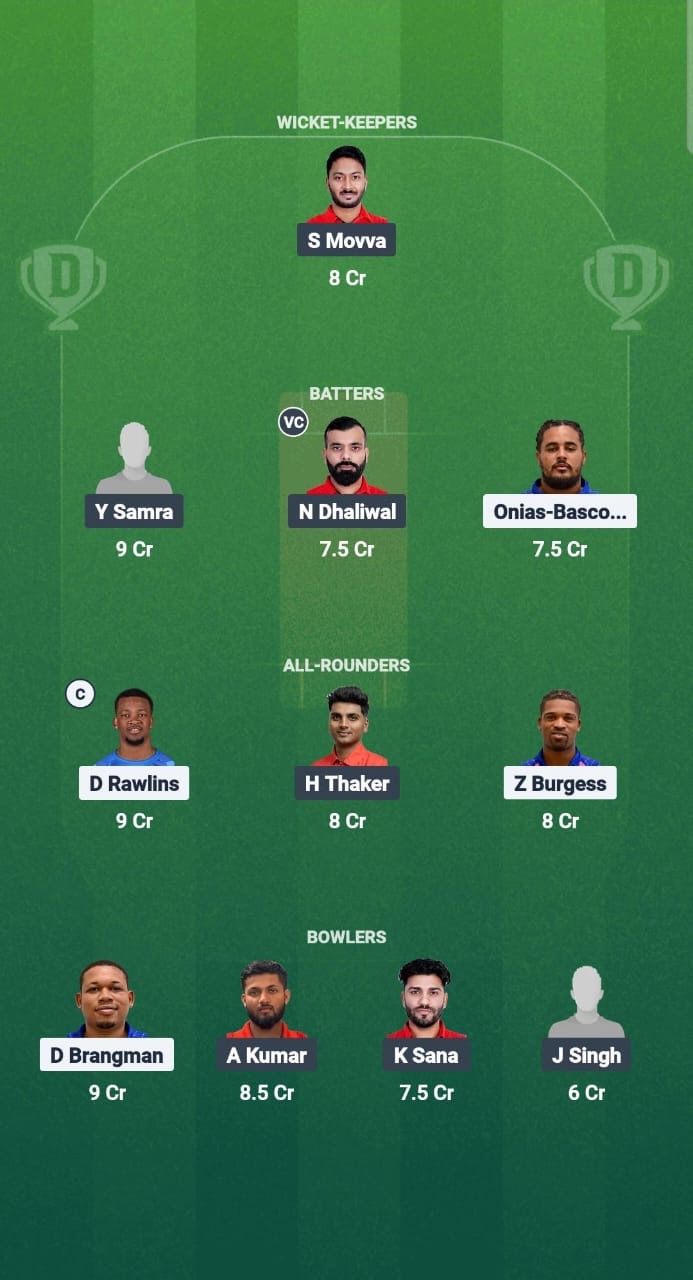 BER vs CAN Dream11 Prediction Fantasy Cricket Tips Dream11 Team North American T20 Cup