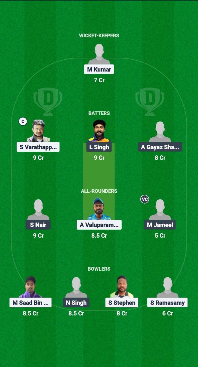 09876475 8546 4847 A77f Ce0cc2bc8b39 KRM vs SBS Dream11 Prediction Fantasy Cricket Tips Dream11 Team Kuwait Challengers League A T20