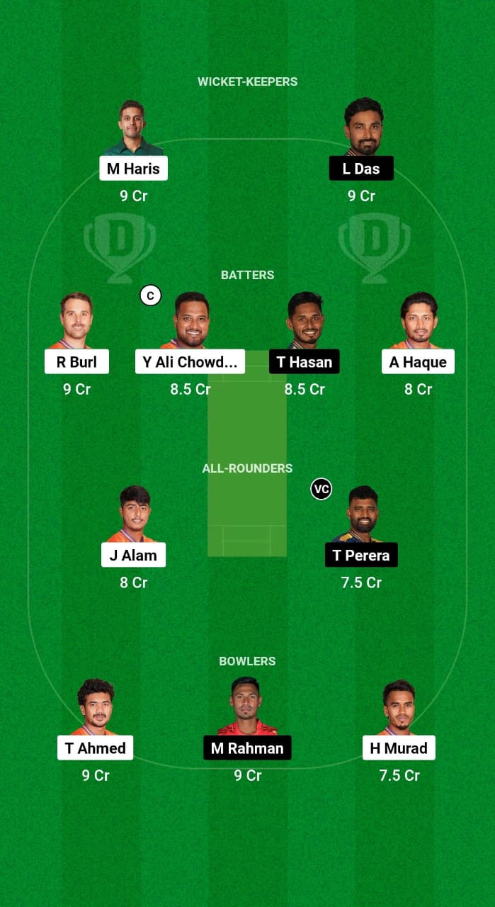 DBR vs DC Dream11 Prediction Fantasy Cricket Tips Dream11 Team Bangladesh T20 National League 2024 