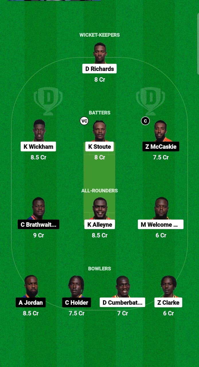 SET vs PEL Dream11 Prediction Fantasy Cricket Tips Dream11 Team West Indies Barbados T10 2024 