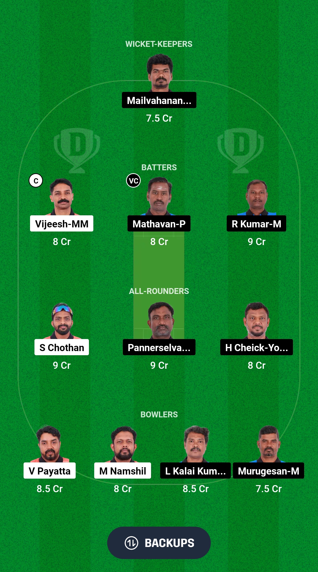 MXI vs KXI Dream11 Prediction Fantasy Cricket Tips Dream11 Team Pondicherry T10 2025 