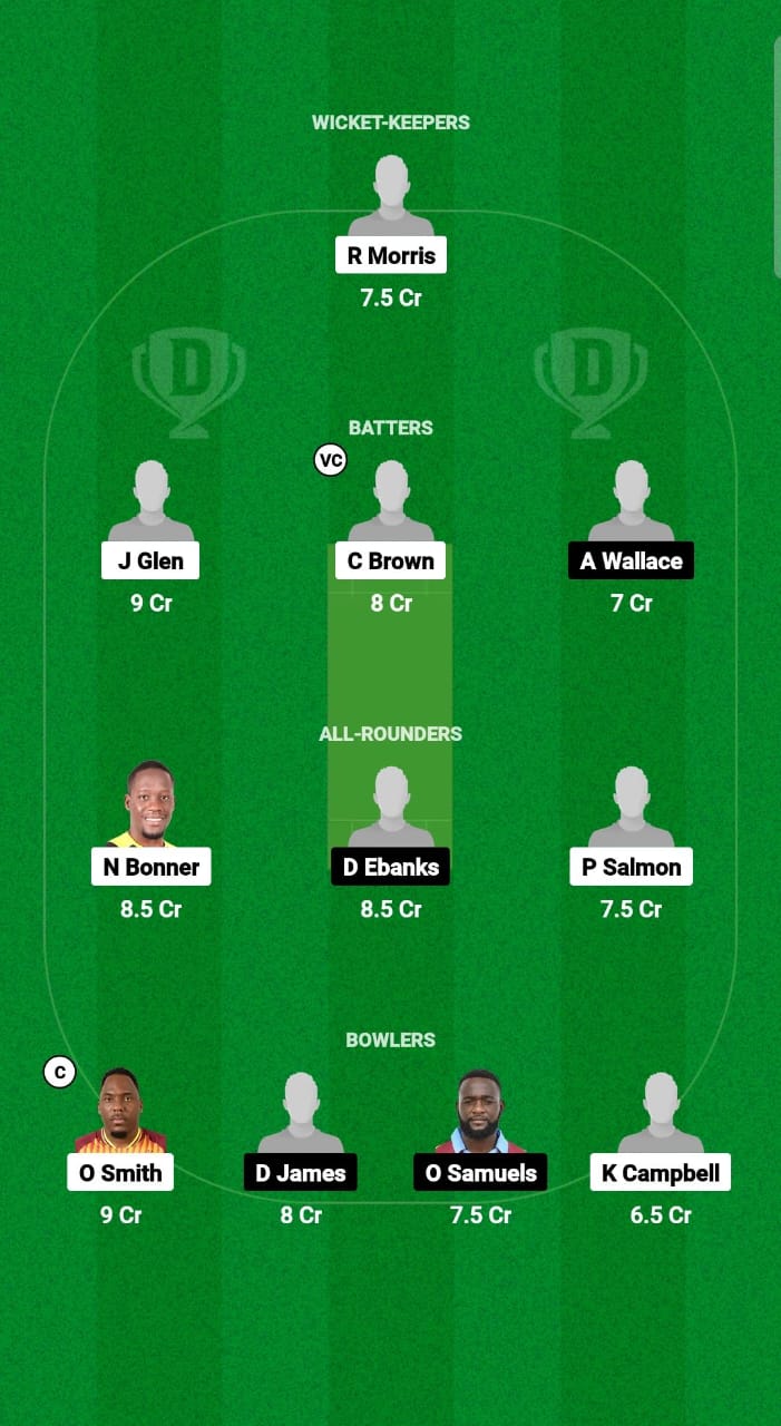 SRO vs CWA Dream11 Prediction Fantasy Cricket Tips Dream11 Team West Indies Jamaica T10 2025 