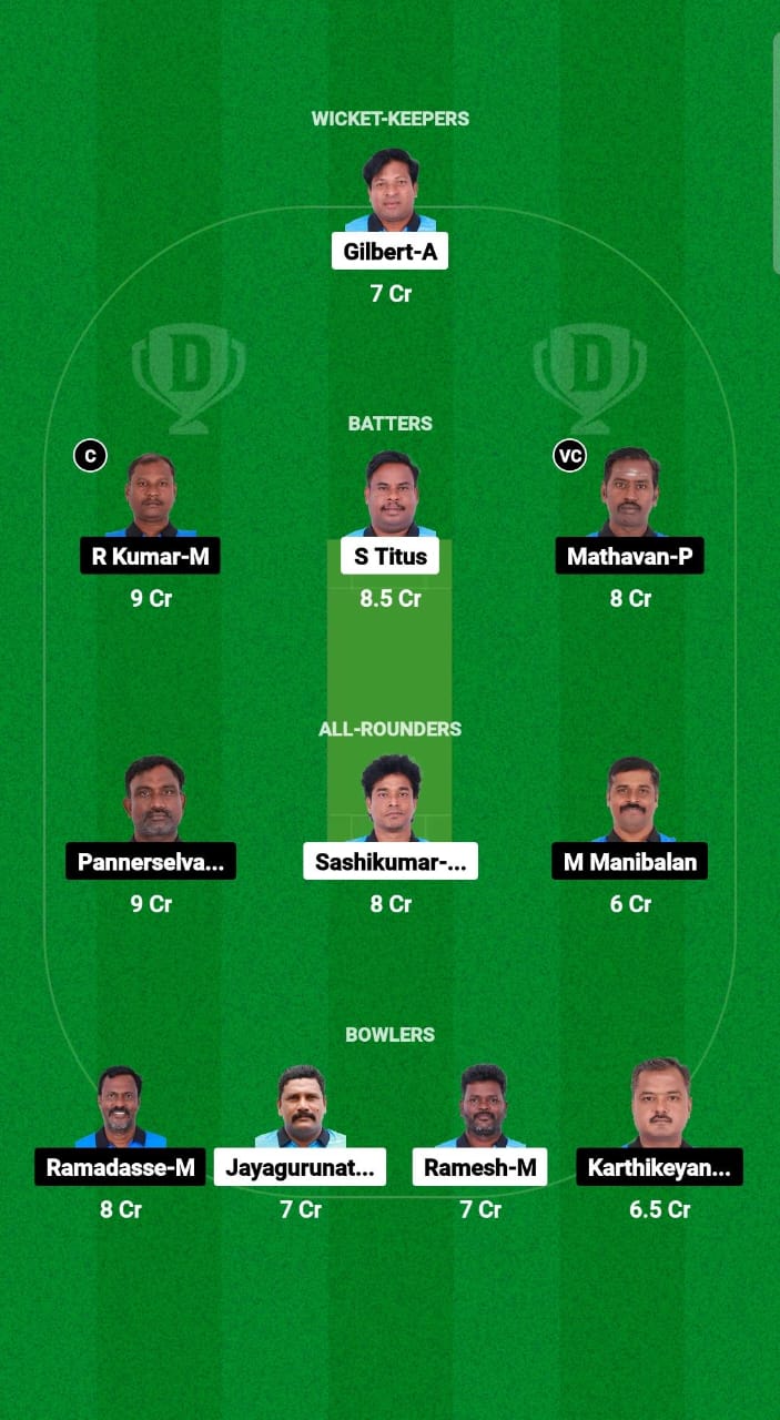 PNXI vs YXI Dream11 Prediction Fantasy Cricket Tips Dream11 Team Pondicherry T10 2025 