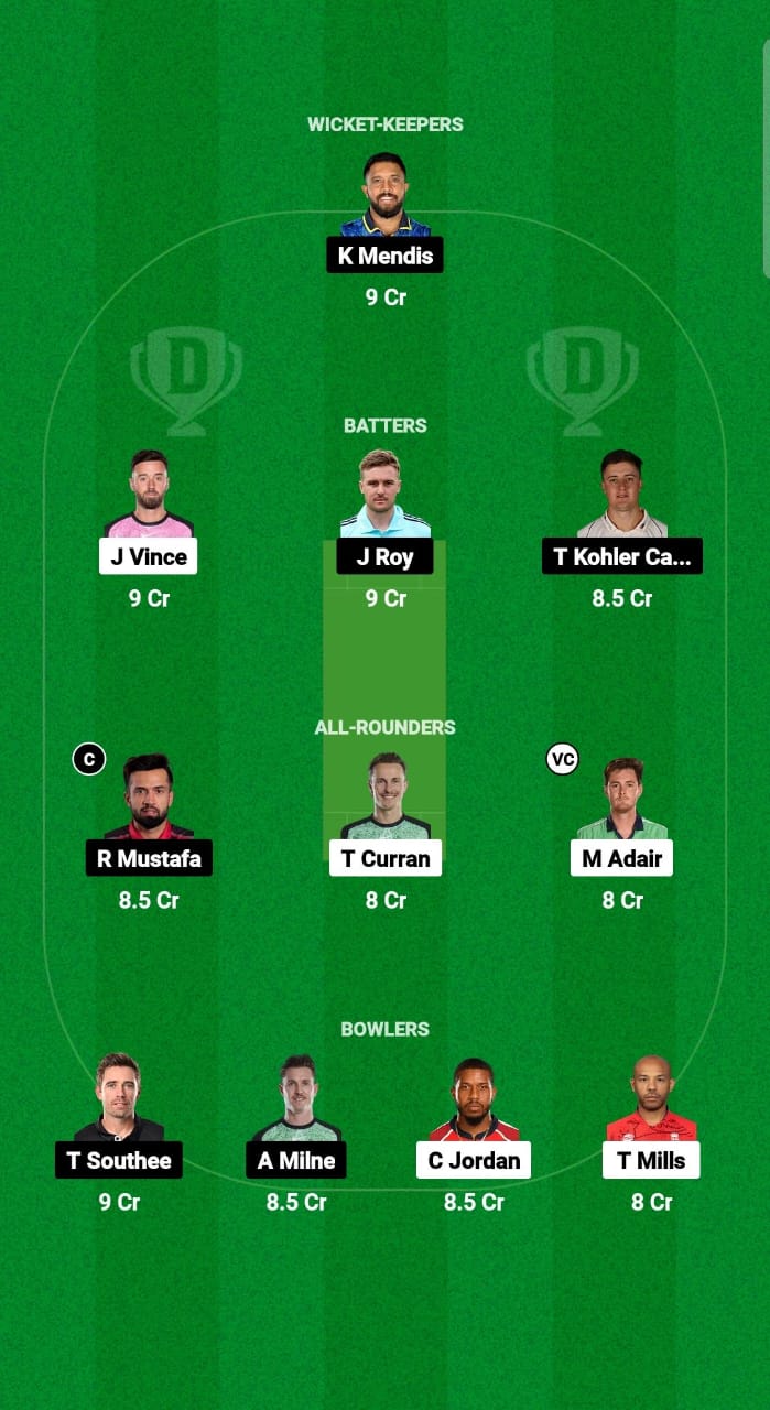 GG vs SWR Dream11 Prediction Fantasy Cricket Tips Dream11 Team ILT20 League 2025 