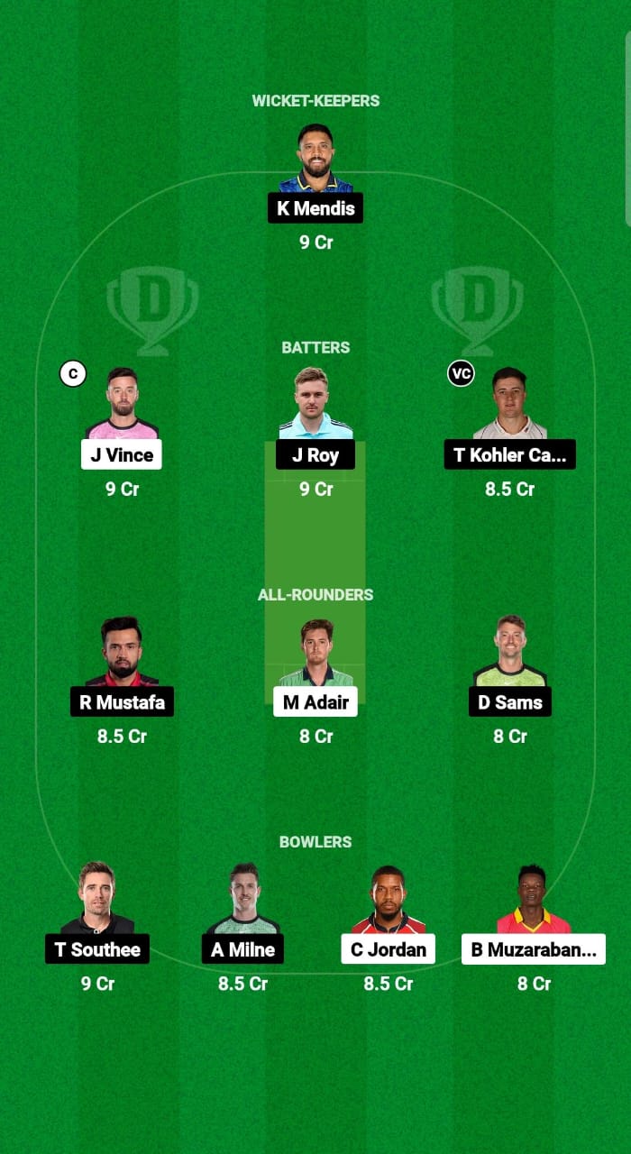 GG vs SWR Dream11 Prediction Fantasy Cricket Tips Dream11 Team ILT20 League 2025 