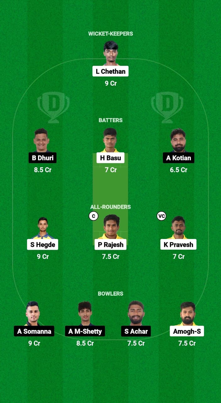 KT vs MTM Dream11 Prediction Fantasy Cricket Tips Dream11 Team Karnataka Coastal Big Bash League T20 2025 