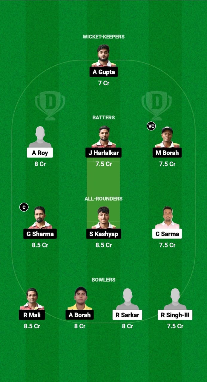1000586616 NBC vs GTC Dream11 Prediction Fantasy Cricket Tips Dream11 Team Guwahati Premier League T20 2025