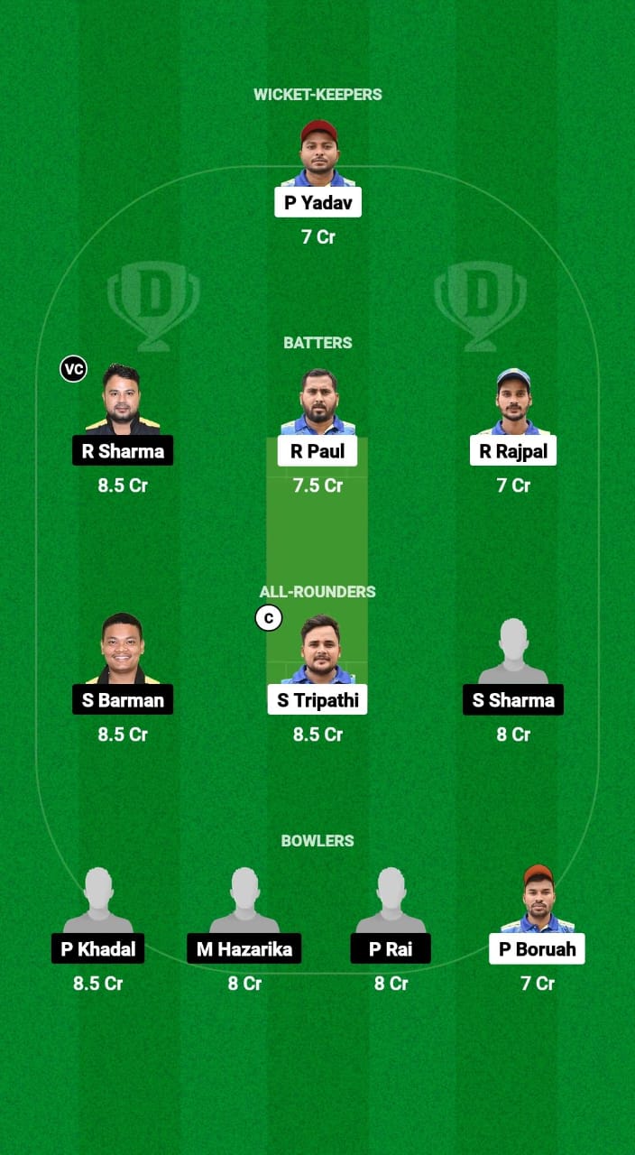 1000588852 BTC vs CCC Dream11 Prediction Fantasy Cricket Tips Dream11 Team Guwahati Premier League T20 2025