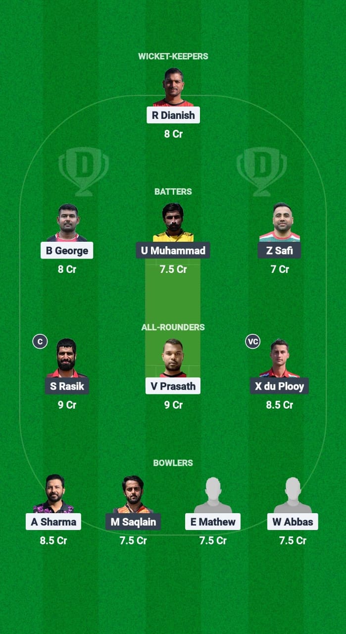 MAL vs HUN Dream11 Prediction Fantasy Cricket Tips Dream11 Team ECI T10 Malta 2025 
