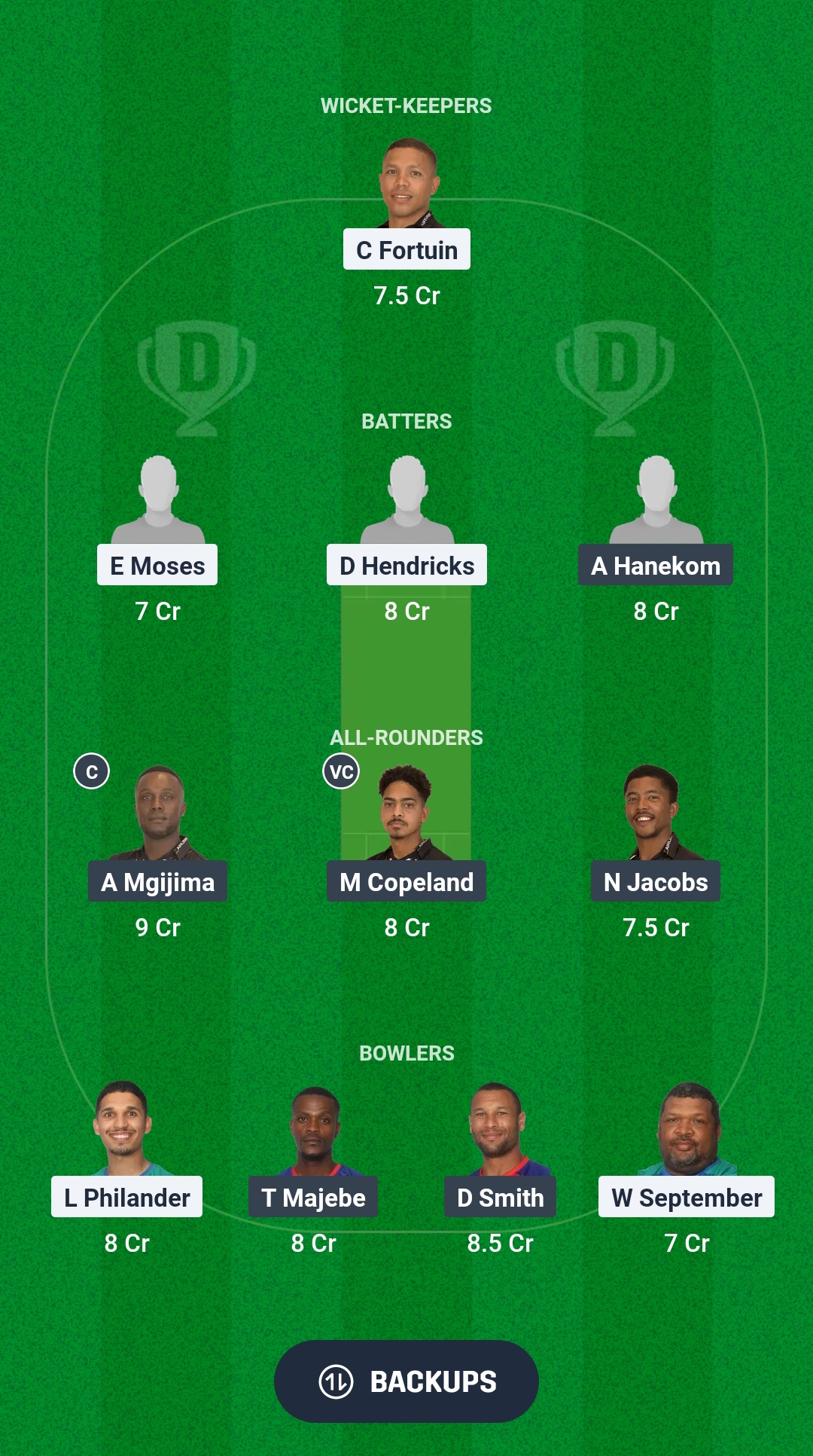 1000594285 PRC vs VDS Dream11 Prediction Fantasy Cricket Tips Dream11 Team South Africa T20 Boland League 2025