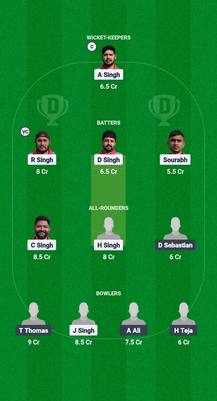 PWH vs RDS Dream11 Prediction Fantasy Cricket Tips Dream11 Team ECS T10 Malta 2025 