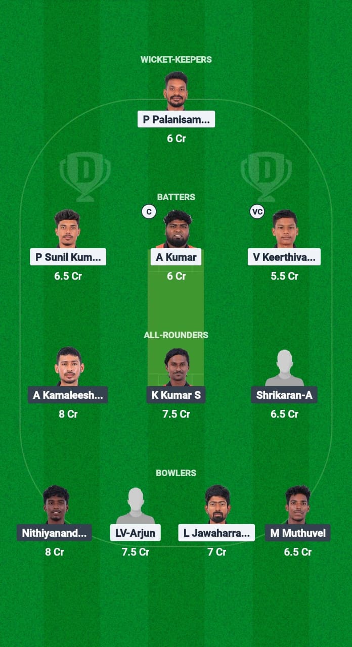 PAN vs TUS Dream11 Prediction Fantasy Cricket Tips Dream11 Team Pondicherry T20 2025 