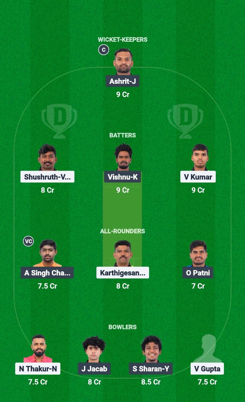 LIO vs TIG Dream11 Prediction Fantasy Cricket Tips Dream11 Team Pondicherry T20 2025 