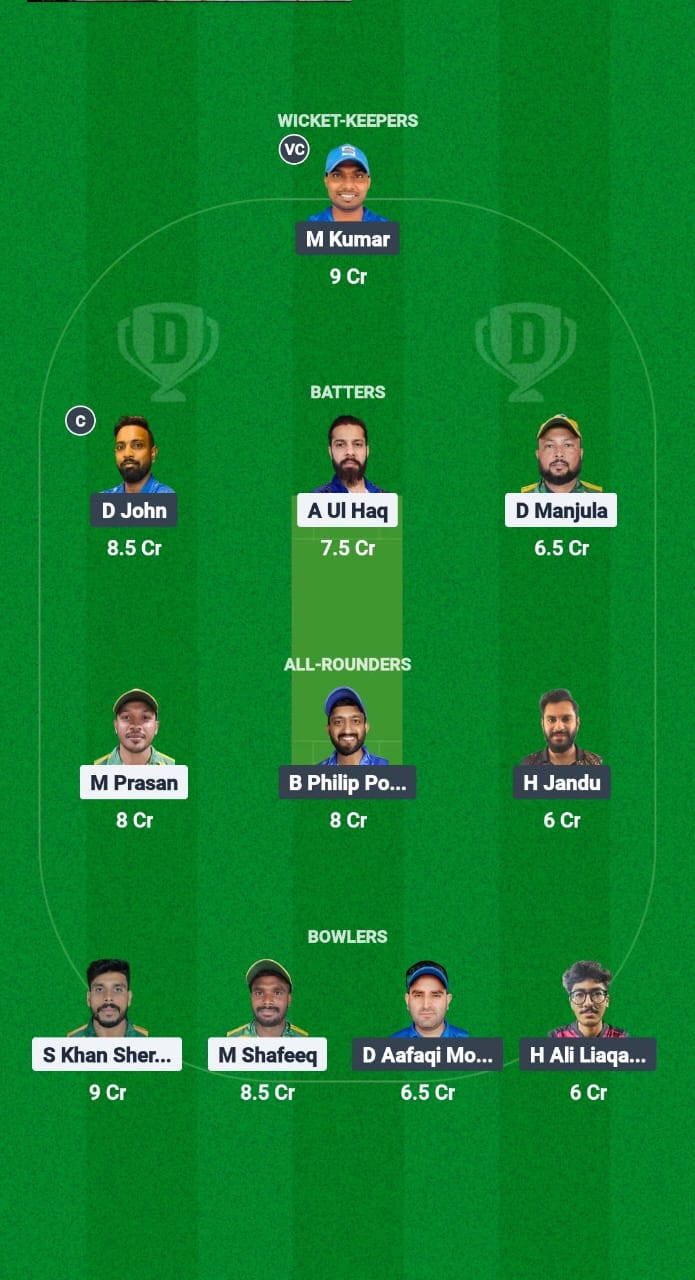 ALH vs KRM Dream11 Prediction Fantasy Cricket Tips Dream11 Team Kuwait T10 RC Ramadan Trophy 2025 