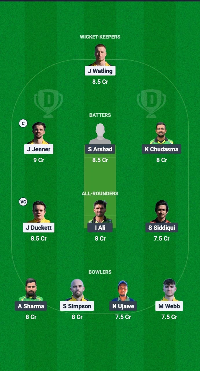 OV vs LJU Dream11 Prediction Fantasy Cricket Tips Dream11 Team European T10 Cricket League 2025 