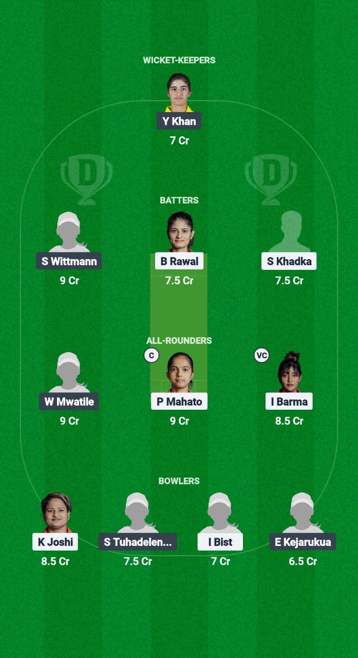 NP-W vs NAM-W Dream11 Prediction Fantasy Cricket Tips Dream11 Team Women's T20I Tri-Series 2025 