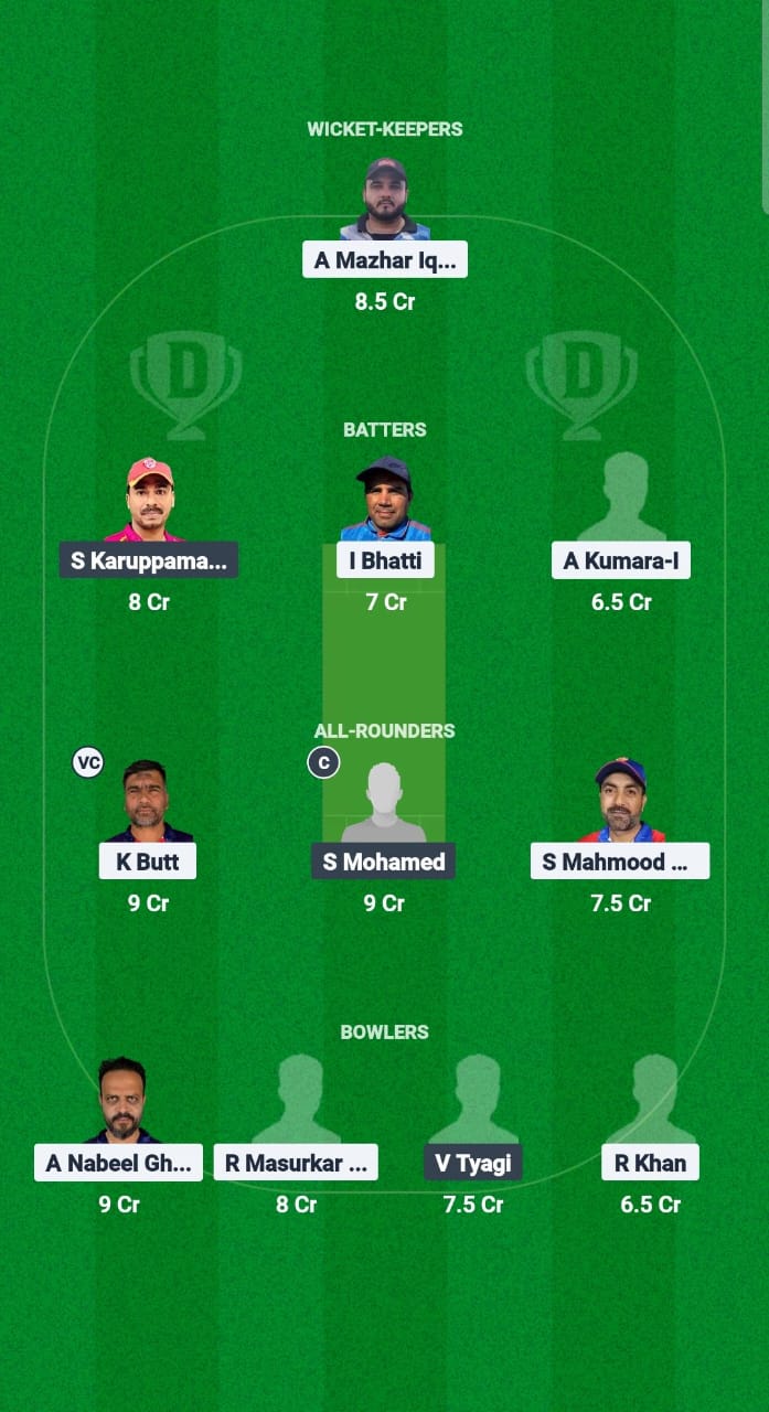 TRN vs SXI Dream11 Prediction Fantasy Cricket Tips Dream11 Team Kuwait T10 ARS Ramadan Trophy 2025 