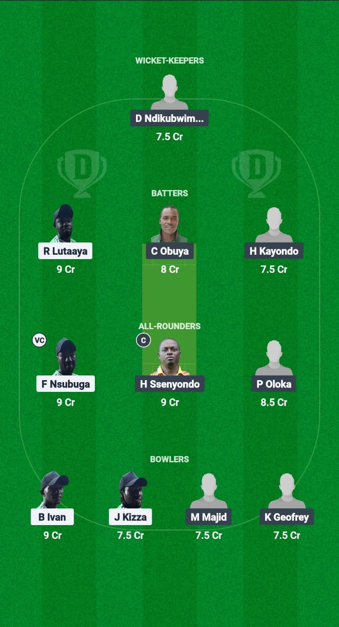 EMD vs SAP Dream11 Prediction Fantasy Cricket Tips Dream11 Team Uganda T20 2025 