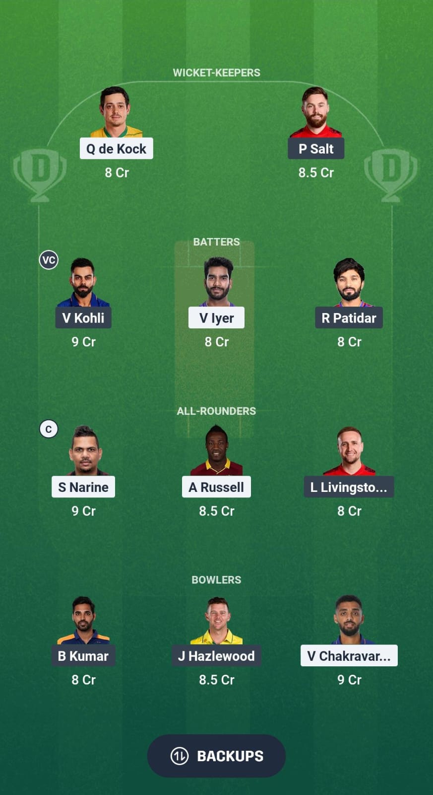 1000626749 KKR vs RCB Dream11 Prediction Fantasy Cricket Tips Dream11 Team IPL 2025
