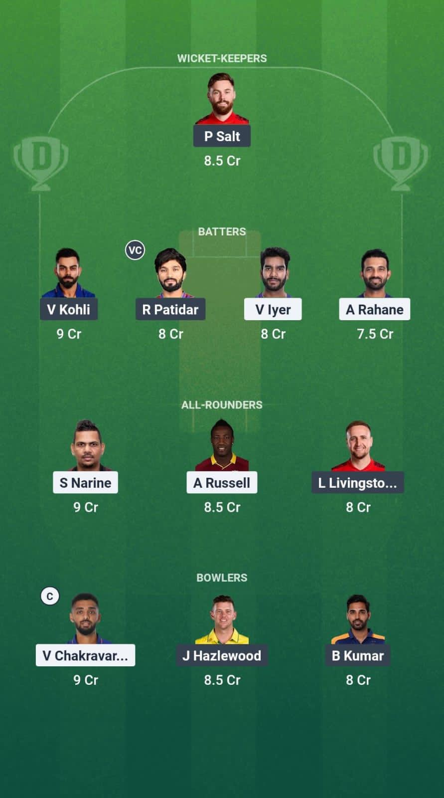 1000626755 KKR vs RCB Dream11 Prediction Fantasy Cricket Tips Dream11 Team IPL 2025