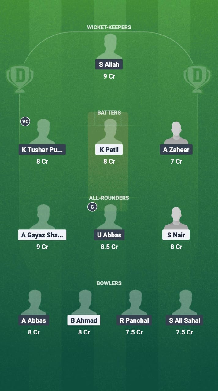 SBS vs THN Dream11 Prediction Fantasy Cricket Tips Dream11 Team Kuwait T10 ARS Ramadan Trophy 2025 