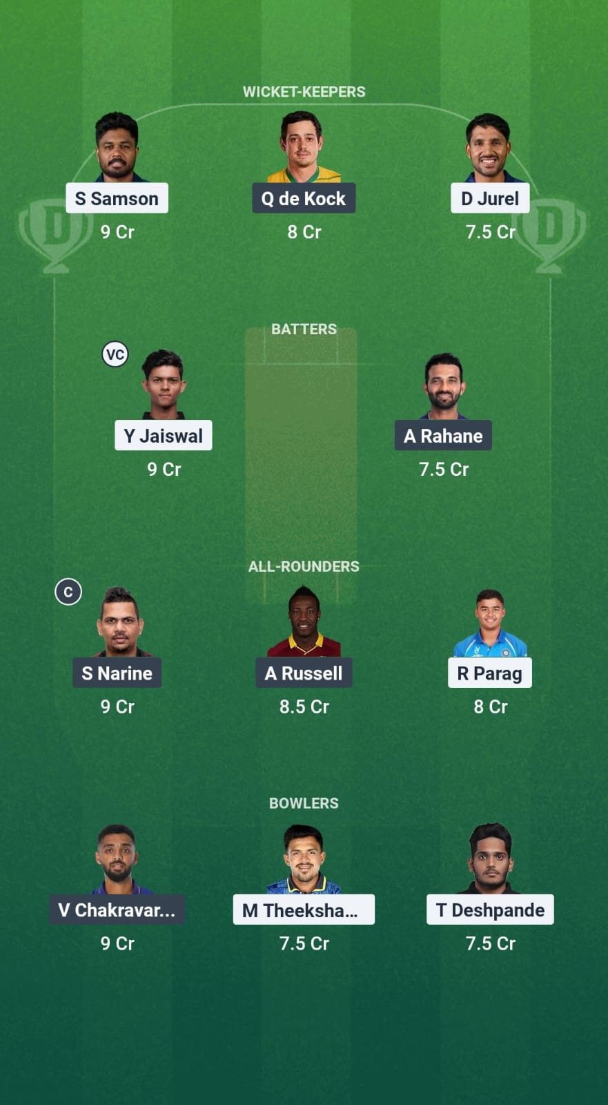 1000630257 RR vs KKR Dream11 Prediction Fantasy Cricket Tips Dream11 Team IPL 2025