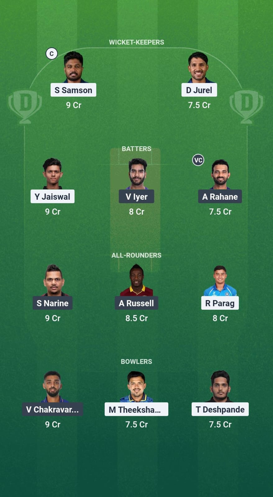 1000630260 RR vs KKR Dream11 Prediction Fantasy Cricket Tips Dream11 Team IPL 2025