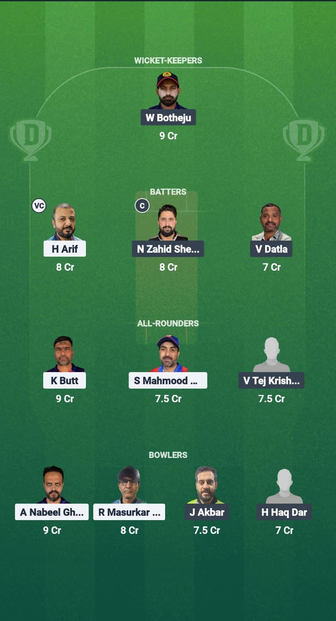 TRN vs FEK Dream11 Prediction Fantasy Cricket Tips Dream11 Team Kuwait T10 ARS Ramadan Trophy 2025 