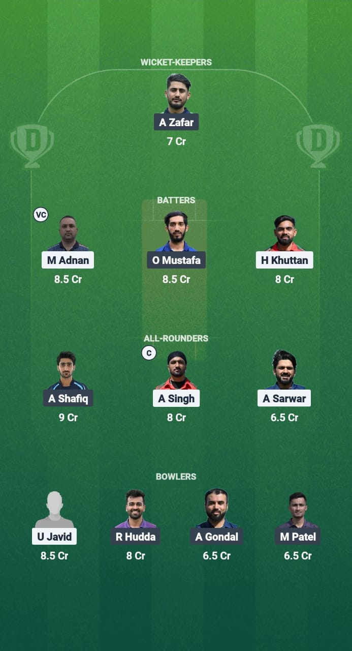 MAL vs LCA Dream11 Prediction Fantasy Cricket Tips Dream11 Team ECS T10 Santarem Premier 2025 