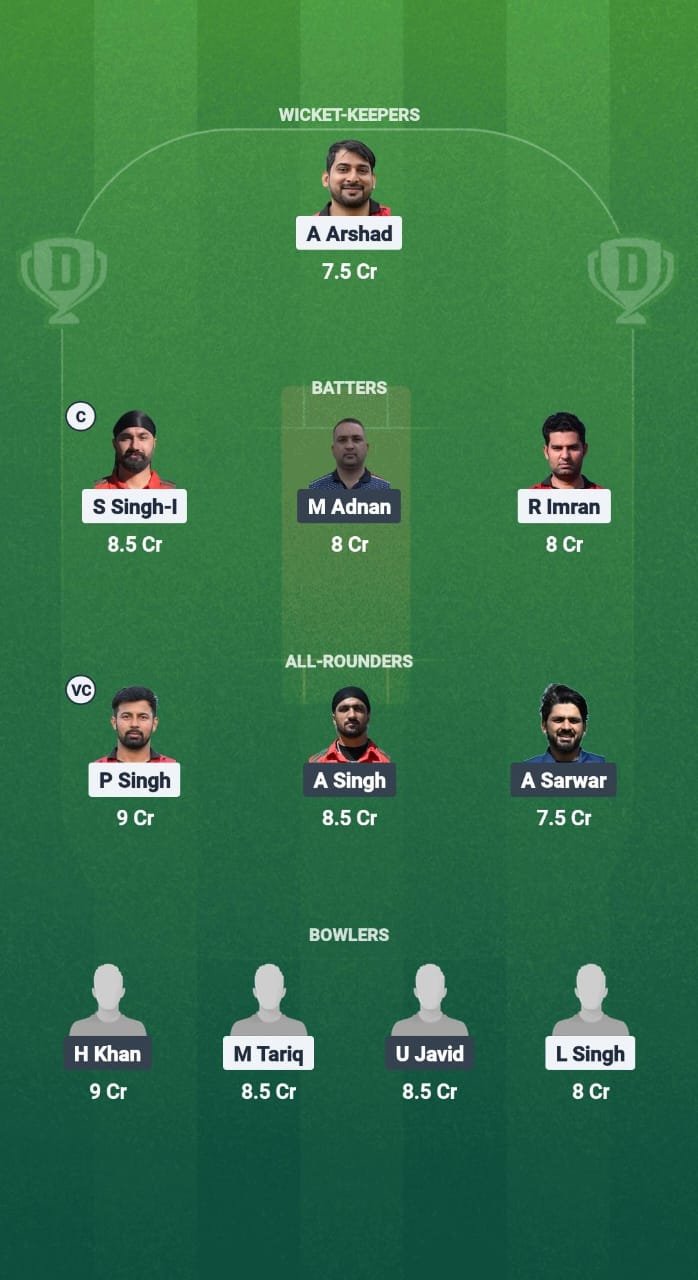 PNJ vs MAL Dream11 Prediction Fantasy Cricket Tips Dream11 Team ECS T10 Santarem Premier 2025 