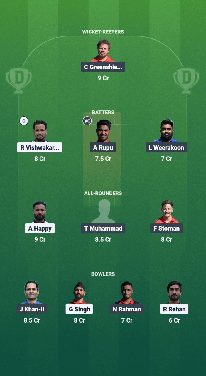 GOR vs OEI Dream11 Prediction Fantasy Cricket Tips Dream11 Team ECS T10 Santarem Premier 2025 