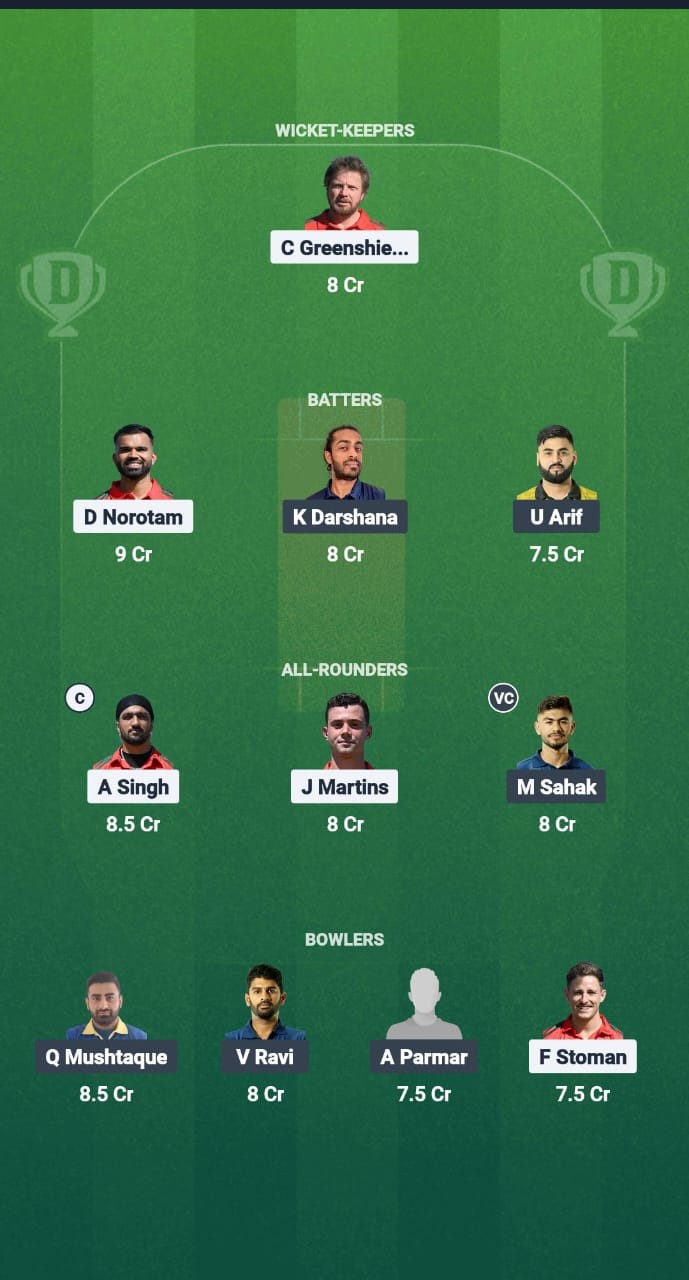 POR vs NOR Dream11 Prediction Fantasy Cricket Tips Dream11 Team ECI T10 Portugal vs Norway 2025 
