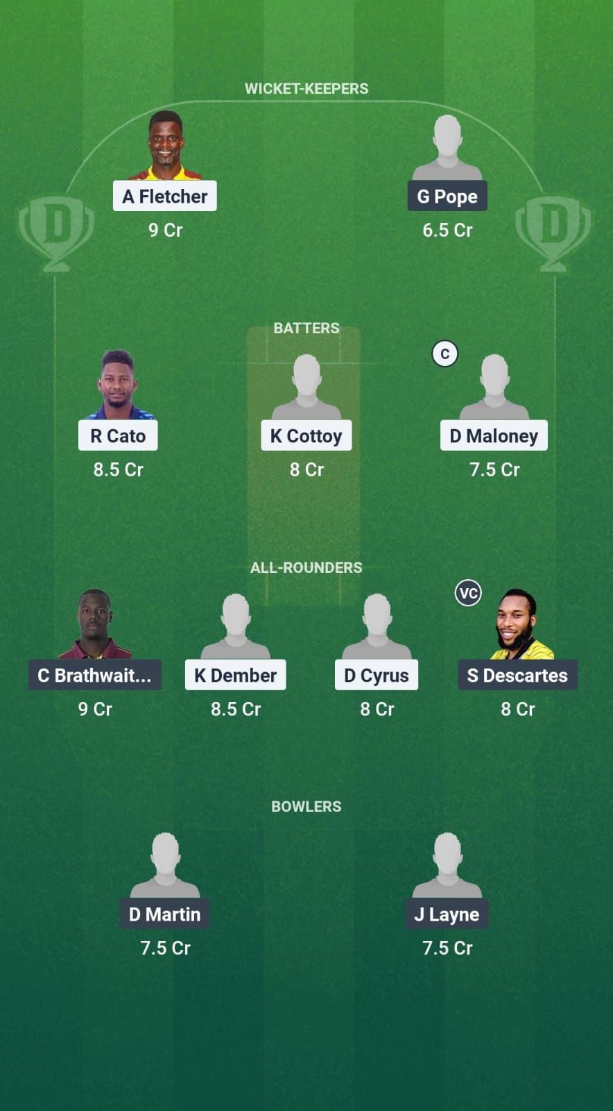 1000640560 BGR vs FCS Dream11 Prediction Fantasy Cricket Tips Dream11 Team West Indies T10 Vincy Premier League 2025