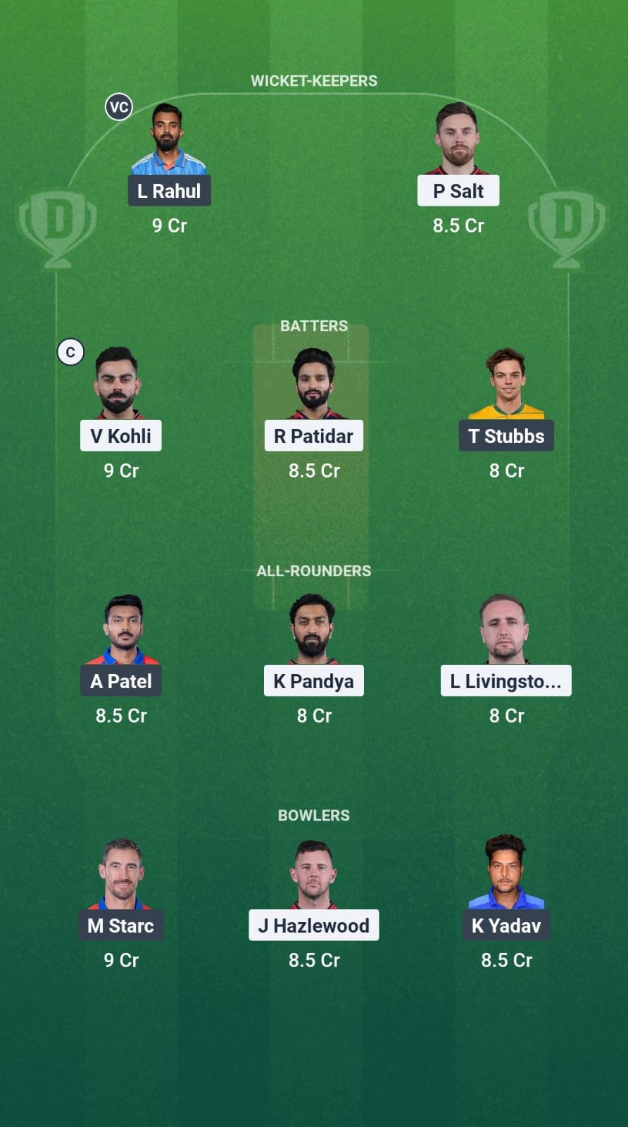 1000641845 RCB vs DC Dream11 Prediction Fantasy Cricket Tips Dream11 Team IPL 2025